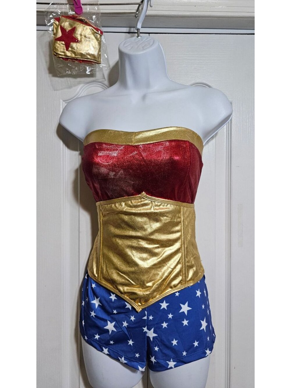 Sexy Wonder Woman Costume Lady Power Romper DC Comics Cosplay Justice League LG